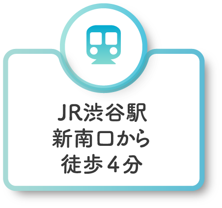 JR渋谷駅新南口から徒歩4