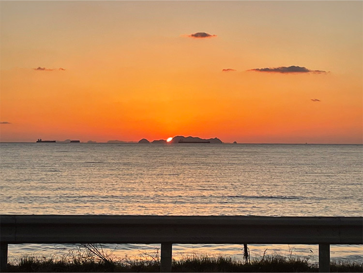 ドローンスクール下関 海の風景