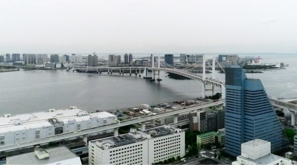 【空撮動画】東京湾からの空と海と街