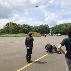 ドローン屋外講習中