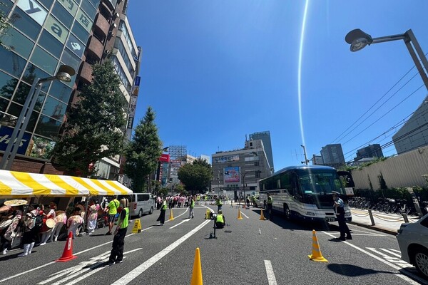 新宿エイサー祭りを空撮しました！