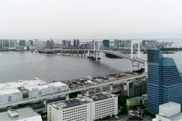 【空撮動画】東京湾からの空と海と街