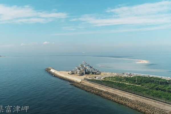 千葉県富津岬を空撮しました！